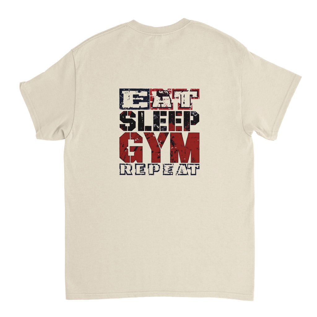 Camiseta Streetwear "Eat Sleep Gym Repeat"