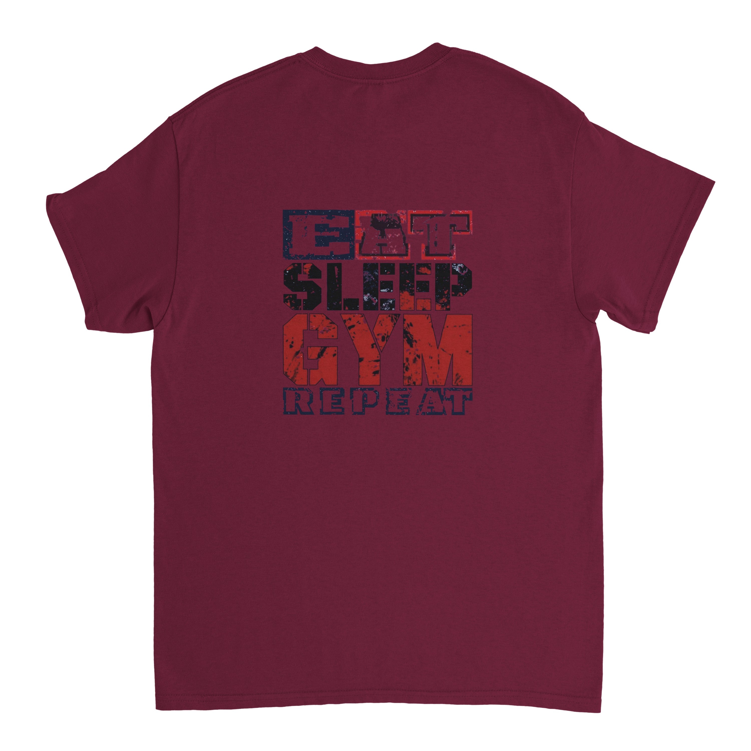 Camiseta Streetwear "Eat Sleep Gym Repeat"