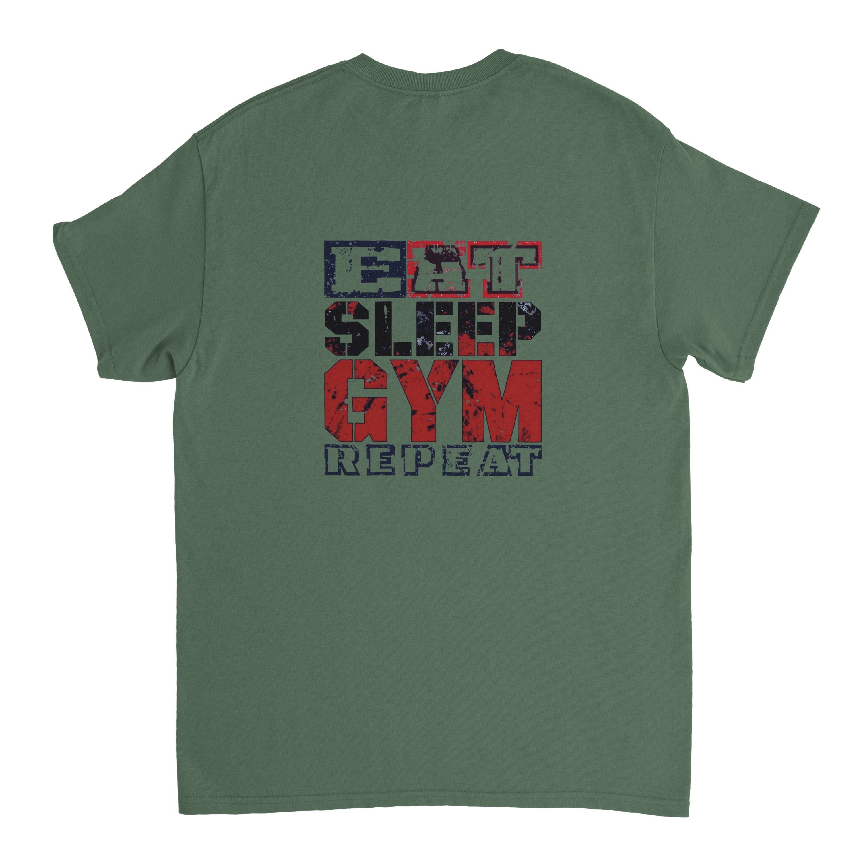 Camiseta Streetwear "Eat Sleep Gym Repeat"